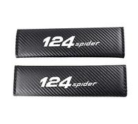 ZESON 2 Pieces Auto Soft Safety Shoulder Pads Strap Styling Interior Protection Accessories, for Fiat 124 Spider Automotive Interior,A