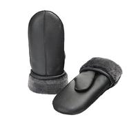 Zessano Mens Winter Mittens (Black, Medium)