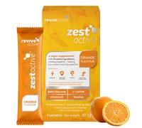 Zest Active Multivitamin Super Supplement - 25 Ingredients in One Daily Sachet - Vitamin D, C, B12, Magnesium, Supports Energy, Immune System, Brain & Muscle Function - Orange Flavour, 7 Day Supply