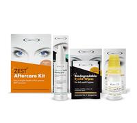 Zest Aftercare Kit, 20 Eyelid Wipes, Hypochlorous Acid Spray and Eye Drops