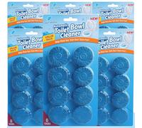 Zest Aroma 50g Toilet Cleaner Cistern Blocks, 48pk x Blue Ocean Scent Freshener Tablets, Powerful Rim and Bowl Cleaning, Long-Lasting Fragrance, Prevents Limescale, and Effectively Fights Odours