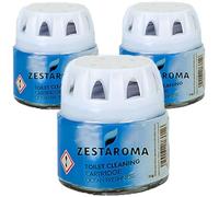 Zest Aroma 70g Toilet Fresheners, Ocean Scented Blue Cistern Blocks, Last 1000 Flushes, Prevents Limescale, Cleans Rims, Strong Air Freshners and Loo Cleaner for Bathroom Air, Room, (3)