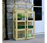 Zest Compact Botanical Wooden Greenhouse Growhouse Cold Frame Planter