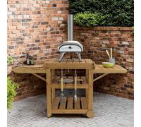 Zest Garden Bbq Table Outdoor Cooking Wooden Foldable Table