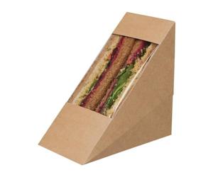 Zest Kraft Paperboard Sandwich Wedge (Pack 500)