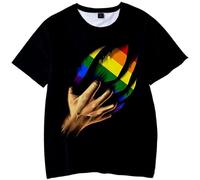 Zest LGBT Gay Love Lesrainbow Fashion Mens T-Shirt Short Sleeve Tshirt Black XXL