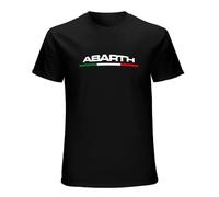 Zest Mens Abarth Various F500 Abarth Car Enthusiast Short Sleeve T-Shirt Black XXXL