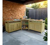 Zest Outdoor Kitchen Range Set Garden Kitchen