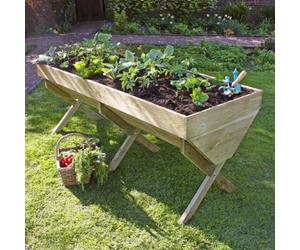 Zest Outdoor Living Raised Wooden Veg Bed 2M