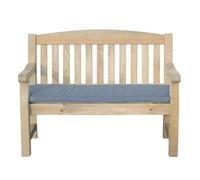 Zest Package - Emily 2 Seater Bench And Pad - Dark Grey