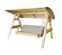 Zest Package - Miami 2 Seater Swing Seat And Pad Stone