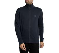 BOSS Mens Zestart Zip-up jacket in cotton terry with logo badge