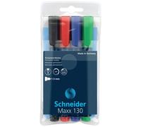 Zestaw markerów uniwersalnych Schneider Maxx 130 4 kolory assorted colours