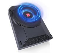 ZESTEFY 10 Inch Active Subwoofer Ultra Thin 800 W 2.5 Ohm Under Seat Subwoofer with Controller for Vehicle Sound System, with Wireless Volume Control, Powerful Control and Stable Performance