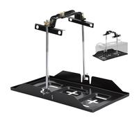 ZESTEFY Universal Car Battery Holder with Adjustable Hold Down Clamp - Heavy Duty Battery Tray for Car, Boat, Marine, RV - Includes Metal Clamp and Bracket for Secure Mounting