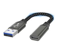 Zestiq USB C to USB 3.0 Adapter, Type C Female to USB Male OTG Cable Compatible with Smartphone, Mobile Phone, Tablet, Laptop, Notebook, Hub, Hard Drive, U Stick, Card Reader, Headphones - 0.5 m