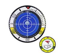 Zestivra ABS Ball Marker Level - Reading Golf Aid | Green Reader Marker, Precision Putting Tool, Alignment Accessory for Training, On-Course Strategy, Soccer Turf, Sports Field Performance