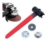 Zestivra Angle Grinders Wrench - Four Jaw Spanner Tool, Double End Pressure Plate Remover, 65Mn Steel Hex Socket | Non-Slip Handle Easy Grinding Wheel Replacement for Workshop Repair