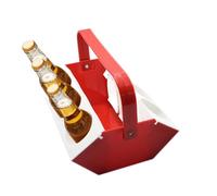 Zestivra Beer Bottle Carrier - Ice Storage Rack, Six Hole Holder Tray, Grip Handle | Design, Cooling Organizer System for Bar Restaurant Home Outdoor Use