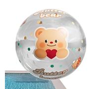 Zestivra Blow up Beach Ball | 23.6 Inches Transparent Inflatable Pool Toys,Water Toy for Vacation Party Family Park Gathering Adults Beach Backyard
