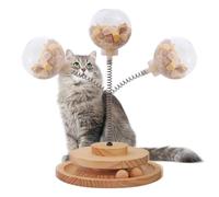 Zestivra Cat Treat Ball With Spring,Cat Feeder Ball Interactive Game for Your | Feeder for Interactive And Weight Loss Suction Cup Toy Food Dispenser,