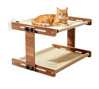 Zestivra Cat Window Hammock - Pet Hanging Bed, Adjustable Rest, Window Seat | Easy Install Feline Lounge, All Season Sleeping Spot for Cats Kittens Home Use Areas