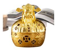 Zestivra Chinese God Of Wealth Statue | Metal Aromatherapy Diffuser | Indoor Censer for Family Church Aromatherapy Meditation Hotel Outdoor Yoga Room Country