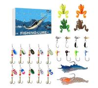 Zestivra Christmas Calendar Fishing, Bass Angela Advent Calendar 2025, Bait Box Countdown Gift for Dad Boys Husbands Teenagers Men Friends Holiday