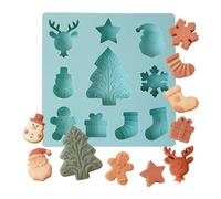 Zestivra Christmas Candy Molds | 10 Cavity Silicone Baking Mould - Cake Baking Mould | Dessert and Pastry Decoration for Home Bakers Pastry and Pastry