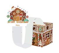 Zestivra Christmas Money Pull Box - Gingerbread Man Christmas Decoration for Winter Time Christmas Money Holder, Family Friends, Children, Men, Women, Girls