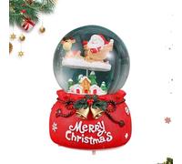 Zestivra Christmas snow globes - festive decoration for the desk, Christmas snow globes, for use as decoration in the living room, bedroom, on tables, lockers, bookshelves