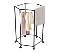 Zestivra Clothes Drying - Clothes Dryer Hanger, Hexagonal Laundry Rack | Compact Space Saving Folding Storage Organizer for Bedroom Mabier Blanket Towel