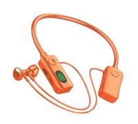 Zestivra Digital Display Wireless Earbuds - Sports Headset, Portable Neckband Headphones | Silicone Strap In-Ear Audio Device for Driving, Cycling, Running, Walking
