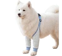 Zestivra Dog Knee Pads - 100g Canine Leg Brace Support, Soft Double Layer Yarn Protection, Breathable Anti Lick Mobility Aid Blue L XL 2XL For Joint Care Walking Outdoor Recovery Use
