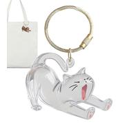 Zestivra Dog Lint Remover Keyring, Transparent Cat Hair Collection Bottle - Collectable Container Pendant for Pet Lovers, Women, Travel and Holiday, Children, Handbags and