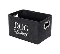 Zestivra Dog Toy Storage Bin - Felt Pet Basket , Dog Toy Organizer Box | Cat Toy Holder Container for Keeping Accessories, Home Storage Solution with Stylish Look for Living Space