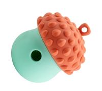 Zestivra Dog Treat Dispenser Toy - Interactive Pet Ball, Slow Feeding Toy | Silicone Acorn Dispenser, Food Leaking Ball for Dog Enrichment, Training Games, Meal Control, Indoor Play, Smart Chewing