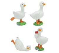 Zestivra Duckling Ornament Set - 250g Resin Garden Decor, Miniature Landscape Figurines | Creative Flower Pot Decoration, Lifelike Design for Outdoor Indoor Home Garden Use