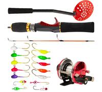 Zestivra Fishing Rod Set Complete Set Telescopic Travel Fishing Rod Compact Equipment - Multireel Systems Spin Fishing Equipment Portable for Beginners