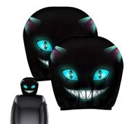 Zestivra Funny Em0ji Car Headrest Cover - Universal Quirky Seat Protector, Decorative Car Cushion | Fun Expressive Design For Headrest Pillow Cover Interior Accessories Use