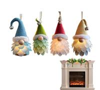 Zestivra Gnome Christmas Decorations for the Tree, Pack of 4 Christmas Decoration, Hanging Decorations for the Christmas Tree, for Home Decorators, Office, Living Room, Bedroom, Fireplace, Stairs