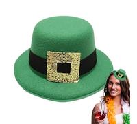 Zestivra Green Top Hat St Patricks Day Hat | St Patrick's Costume Hats | Patrick's Day Top Hat Green Caps Irish Holiday Costume Accessories