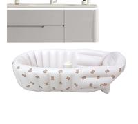 Zestivra Inflatable Baby Bath, Portable Baby Bath | Ergonomic Foldable Pool Seat with Stand for Washbasin, Outdoor Water Games in Summer, Beach Bath and Swimming