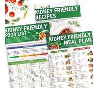 Zestivra Kidney Friendly Foods Chart - Guide Kidney Diet, Plan Absorption of Sodium Potassium Phosphorus with Low Sodium Content, List Avoidance High Oxaluria Oxalate Levels | H