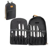 Zestivra Koch Rolling Bag, Lightweight Fabric Cutlery Carry Bag for the Chef Professional Cutter Roll for Kitchen, Travel, Camping, Bag Only, multicoloured, see description, See description