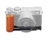 Zestivra L-shaped adapter plate for X-E5, quick change wooden handle, holder for camera plate, for travel, camping, hiking, fishing, walking, cycling, driving, swimming, birthday, computer