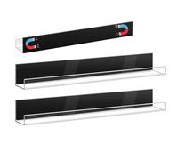 Zestivra Magnetic Bookcase - Acrylic, Free Storage Punch | Reusable Magnetic for Refrigerator, Whiteboard and Children's Room, Float 2 Sets for U, 2PCS-Clear, riferimento alla descrizione, Please