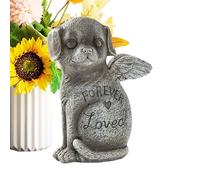 Zestivra Memorial Pet Statue - Garden Ornament, Indoor Outdoor Figure, Dog Cat Remembrance | Charming Decorative Keepsake for Honoring Deceased Pets Use