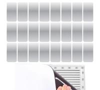 Zestivra Metal Strips for Magnetic Holder, Metal Adhesive for Magnets - 2.36x1.18 Inch Metal Strips 24 Pieces Magnet,Ventilation Cover Replacement Accessories