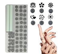 Zestivra Nail Stamp Pen,Different Patterns Stamper Pens Tool | Quick Nail Decoration Versatile Lightweight Portable Art Design for Party Salon Dating